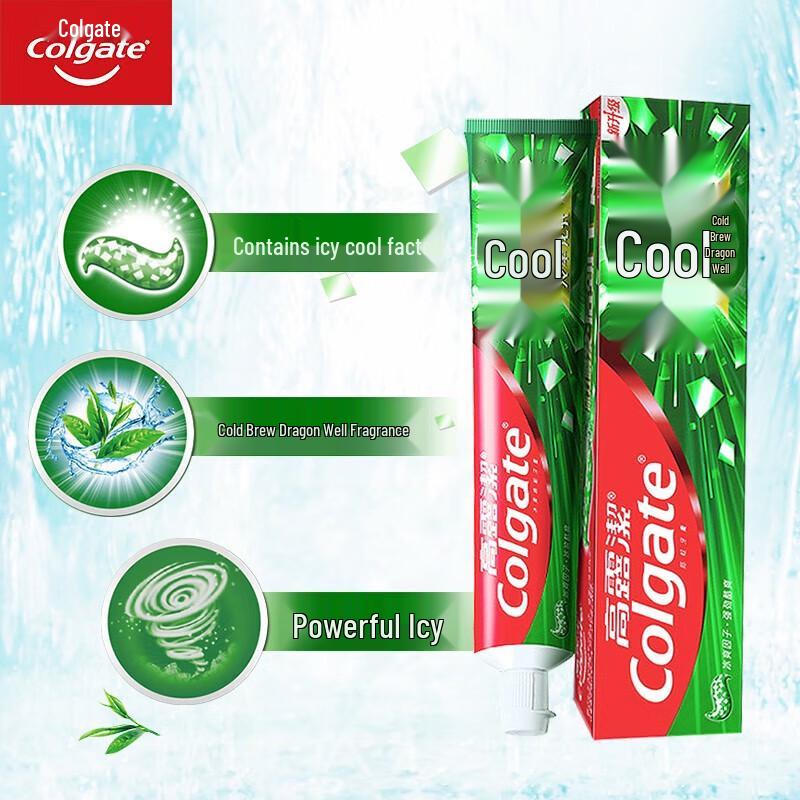 Colgate Longjing Tea & Icy Mint Fresh Breath Toothpaste Twin Pack
