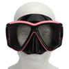 Snorkel Diving Glasses Waterproof Prevent Fog UV Protection Tempered Glass Snorkeling Goggles for Adults Men Women Pink