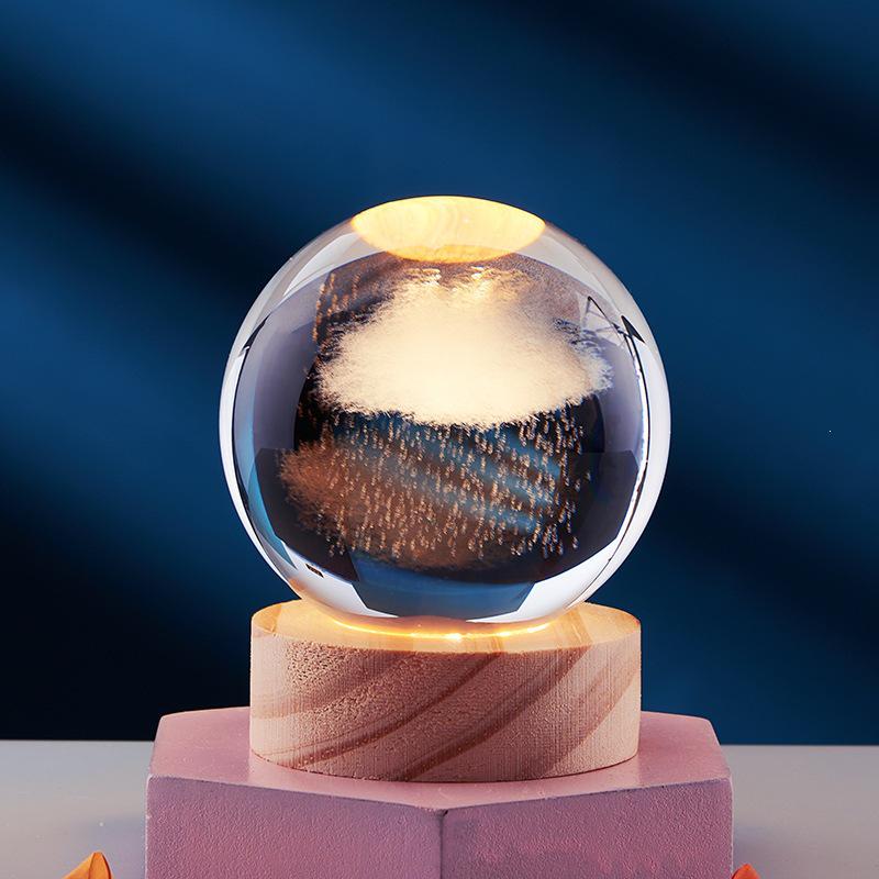 Starry Sky Night Light Crystal Ball - Creative Birthday Gift for Girls, Best Friends, Classmates, Boyfriend Desktop Ornament