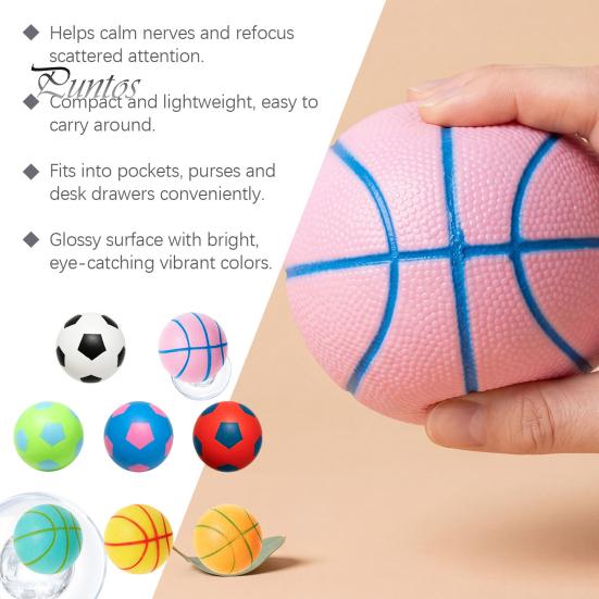 Soft Sensory Toy Soccer Basketball Stress Ball, TPR Fidget Squeeze for Adults Relief Kids, Decompression Anxiety Relief, Party Birthday Gift