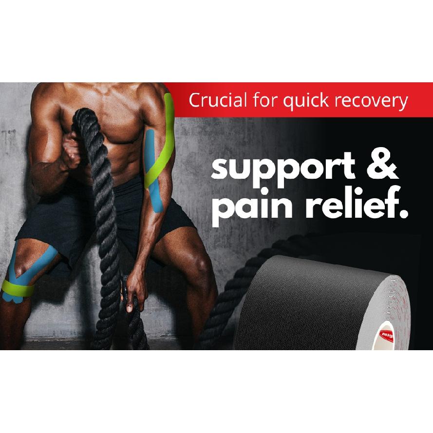 5-10 cm Sports Kinesio Tape Muscle Kinesiology Elastic Knee Pain Relief Strain Patch Athletic Recovery Stickers Fitness Bandages Mass Air Flow 3