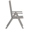 Maison Exclusive - Chaises inclinables de jardin lot de 8 Gris Bois solide acacia