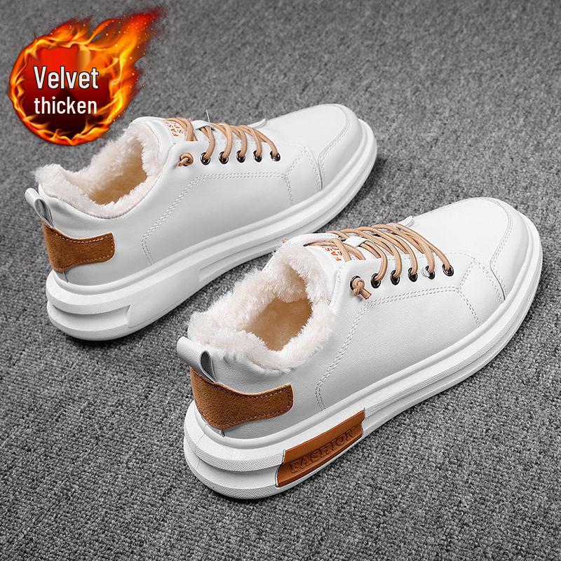 Men's High-Top Waterproof Velvet-Lined Winter Sneakers & Snow Boots