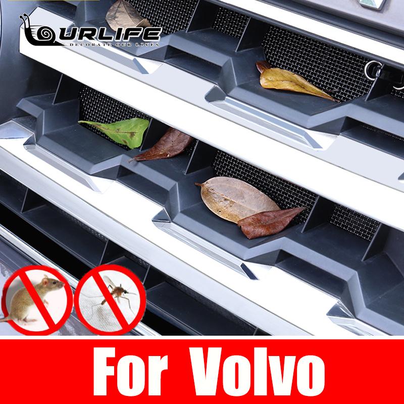 Para Volvo XC90 2017 2018 Grade de insetos frontal de aço, tela de proteção, capa de malha