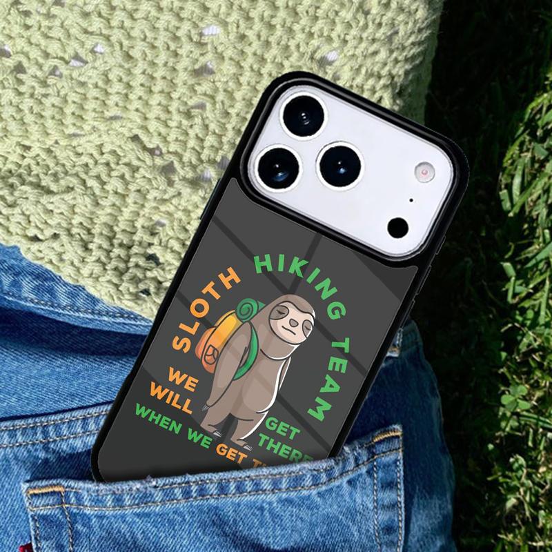 Команда по хайкингу ленивцев Мы доберемся Чехол для телефона для iPhone 17 AIR 16 Pro Max 15 14 Pro 11 12 13 Ударопрочный силиконовый чехол iPhone 14 Pro