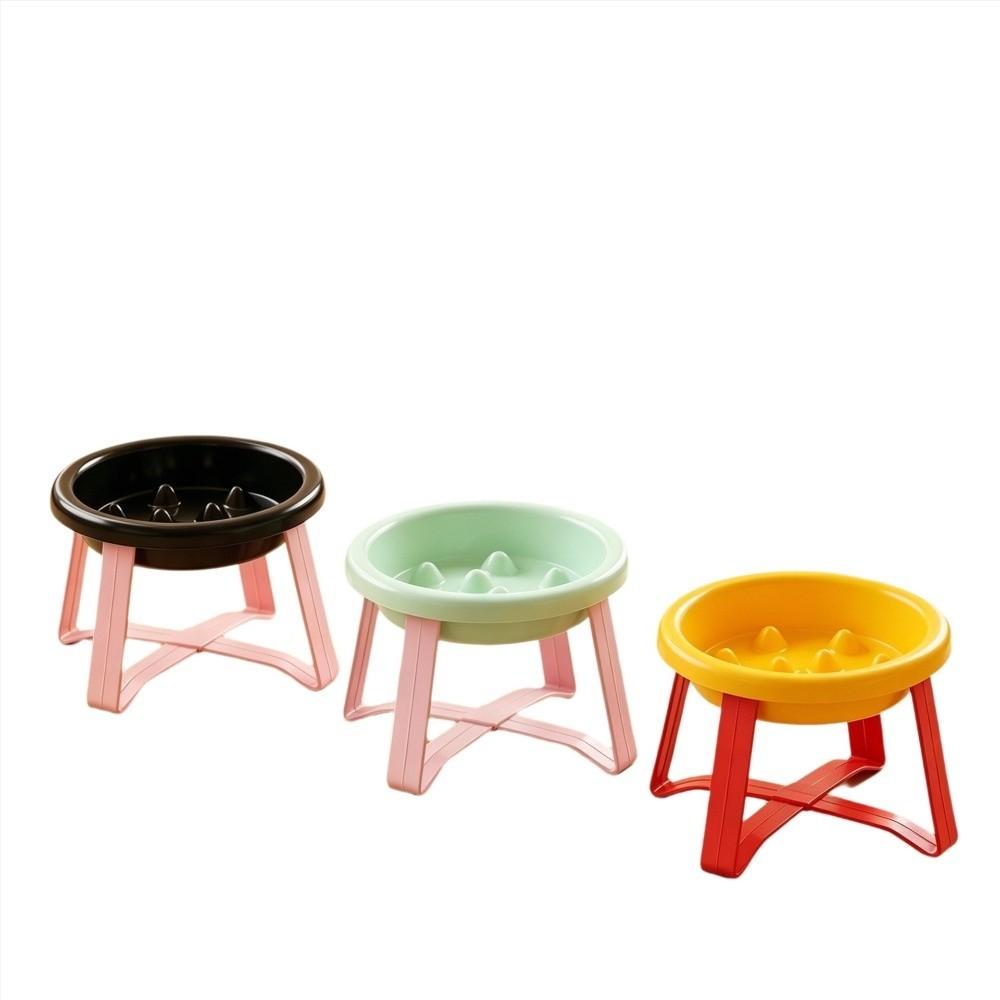 With Stand Slow-Feeding Bowl Bite-resistant Anti-Overturning Bowl Elevated Cat Bowl Outdoor Use