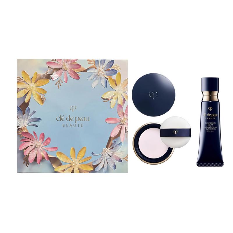 CPB Key to Skin Glowing Powder Cream Makeup Set Natural and Long-Lasting + Glowing Powder Cream Makeup Set розовый
