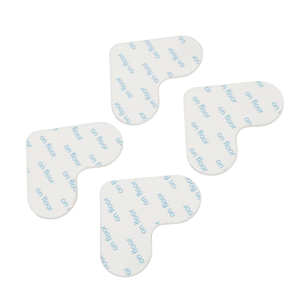 4 Pack Double Sided Carpet Tape Reusable Washable Heart Shape Slip Resistant Ultra Thin Area Rug