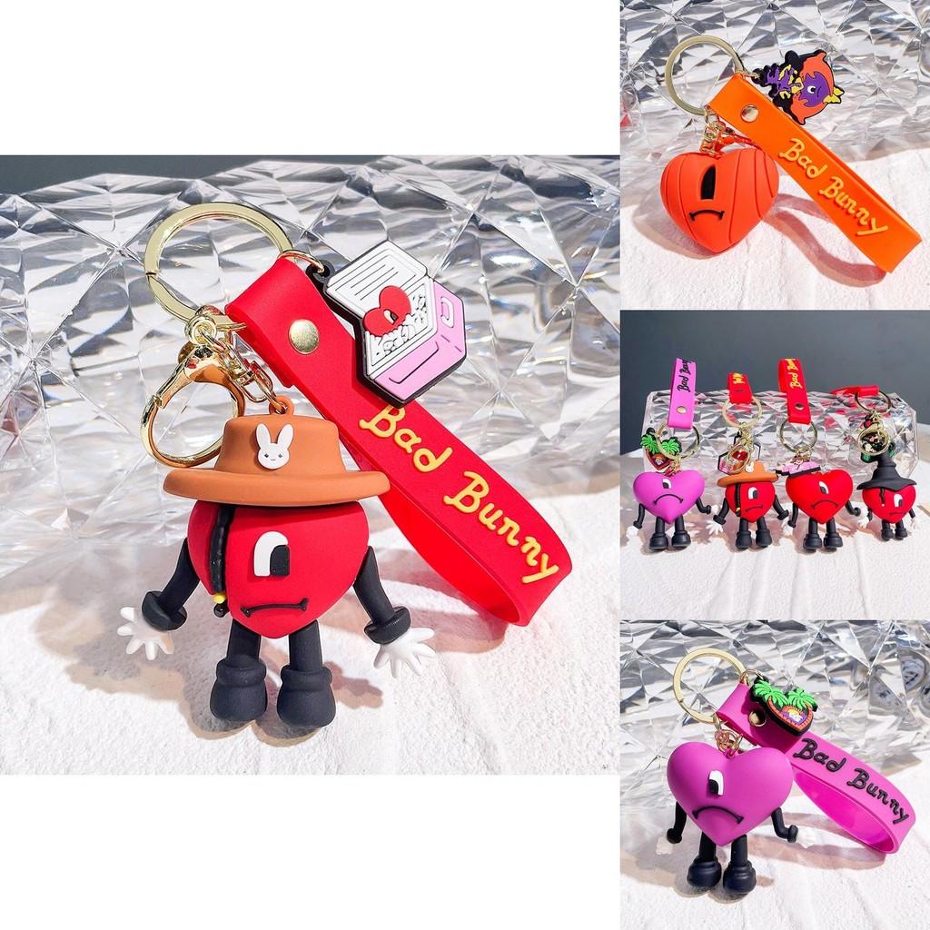 Hochwertiger Taschenanhänger Schlüsselanhänger Niedlicher Bad Bunny Kinder Weihnachtsdeko Geschenk