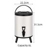 6L Stainless Steel Insulated Bucket for Thermal Insulation Milk Tea Juice Beer Suitable for Party Beverage Storage Container
