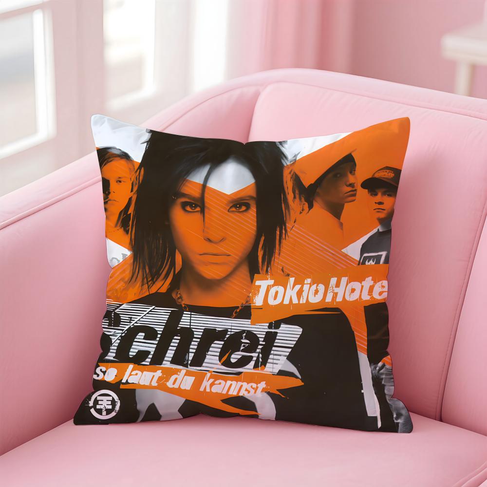 Band T-Tokio H-Hotel Cushion Cover Comfortable Reversible Pillow Cover Ideal for Car Sofa Bedroom & Beyond