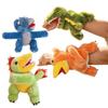 Cozy Cuddly Dinosaur Fluffy Buddies Adorable Pattern Type Cartoonish Dinosaur Soft Wrist Adornment Imitation Critter