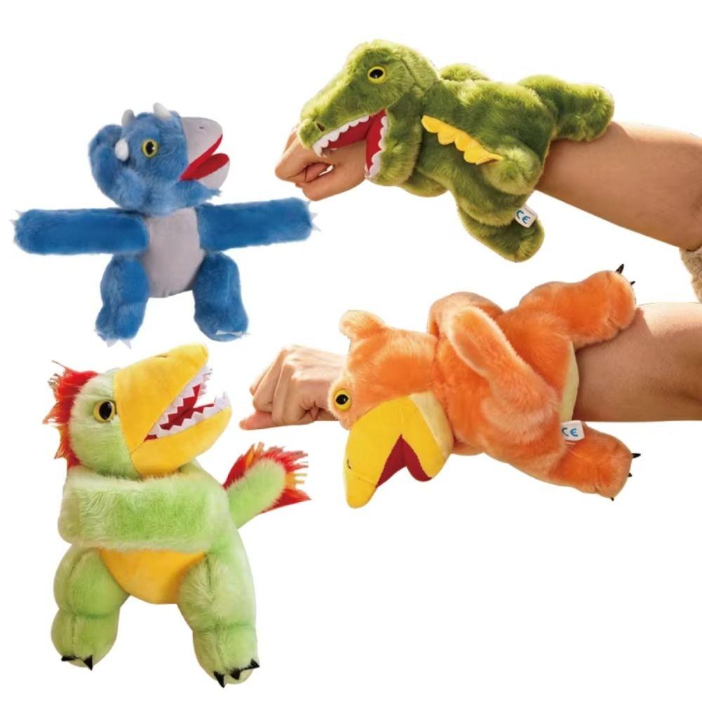 Cozy Cuddly Dinosaur Fluffy Buddies Adorable Pattern Type Cartoonish Dinosaur Soft Wrist Adornment Imitation Critter