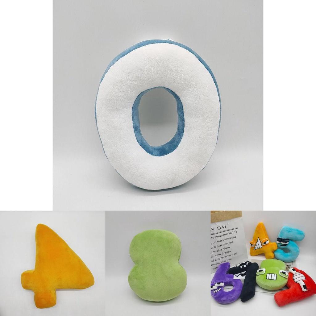 Adorable Poupée Bébé en Peluche Number Lore Douce Rembourrée Jouet Éducatif Décoration de Maison Cadeau de Noël