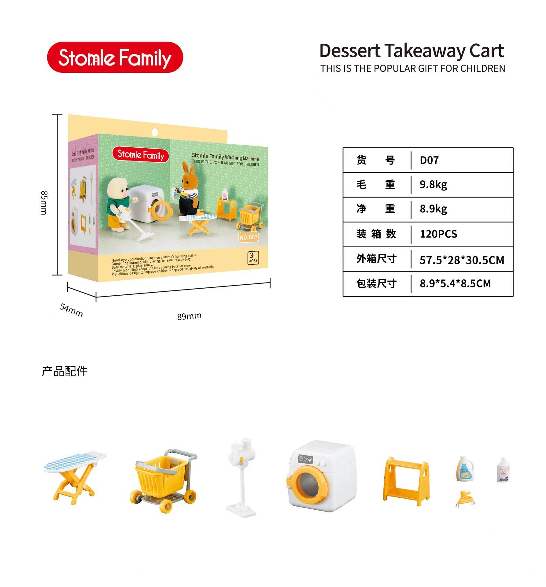 Forest Villa Set Toys Forest Animals Family Mini Furniture Model Living Room Bedroom Tv Refrigerator Ornament