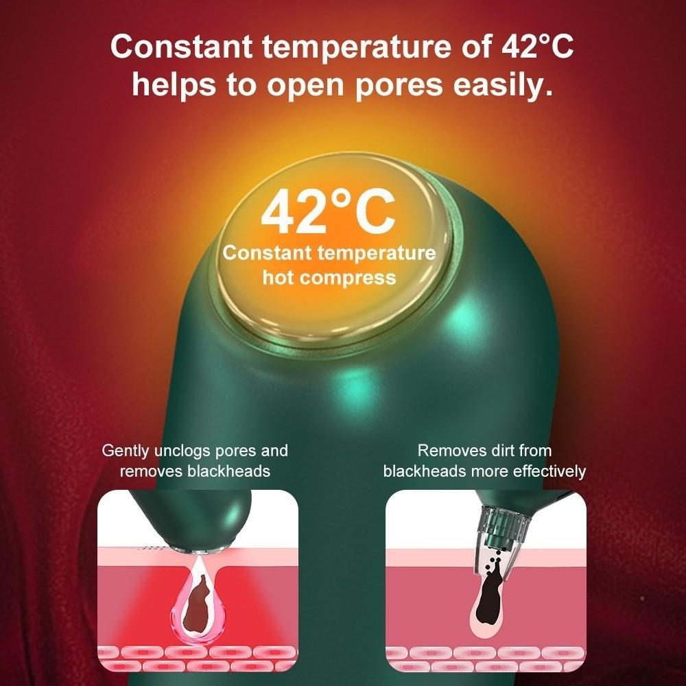 Electric Pore Vacuum Cleaner USB Rechargeable Face Nose Cleaner Blackhead Remover Salon Home Spa