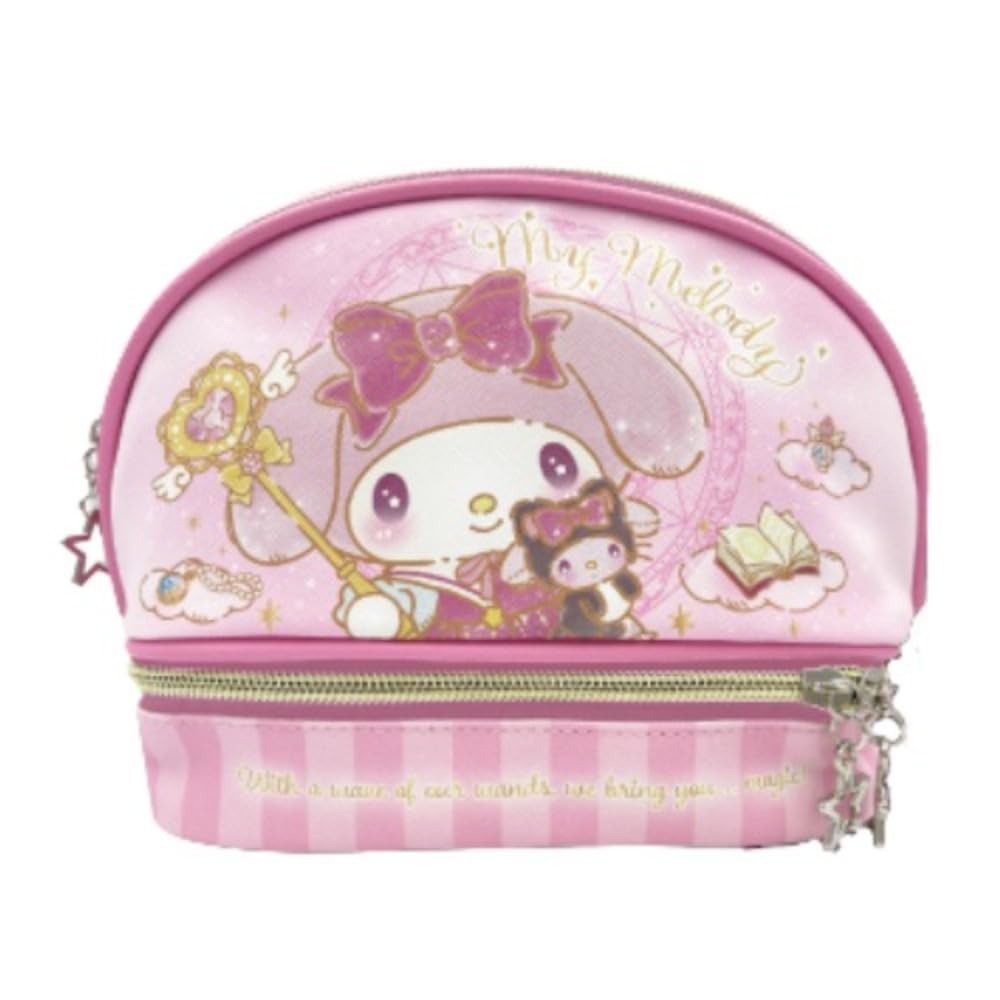 

Hatayama Shoji Magical My Melody H17 x W20 x 33201714 Two-Tier Pouch, D8cm,