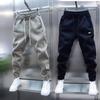 Spring Autumn Loose Casual Elastic Waist Sweatpants Male Drawstring Sports Pants Trousers
