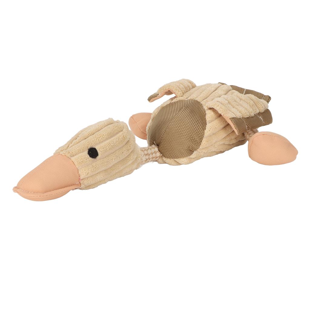 Plush Dog Duck Toy Teeth Grinding and Cleaning Bite Resistance Cotton Rope Squeaky Dog Toy for Dogs