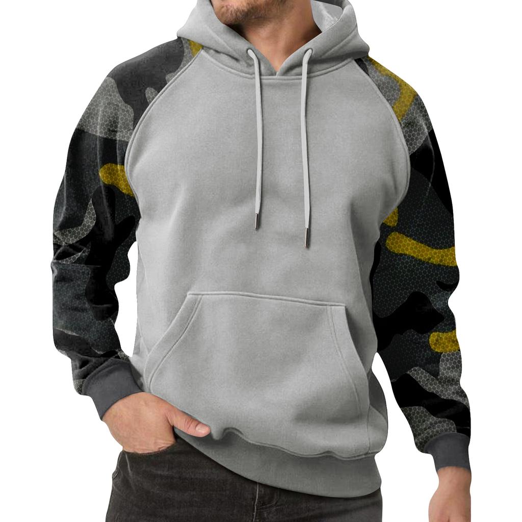 Men's Camouflage Sweatshirt Hoodie Men's Sports Large Size Casual Sweatshirt
