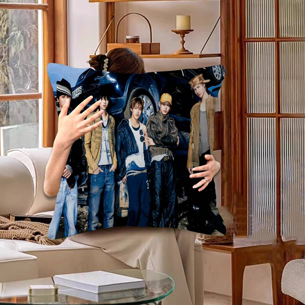 Kpop CORTIS Pillow Cover For Bedroom Room And Living Room Sofa Decorative Cushion Cover