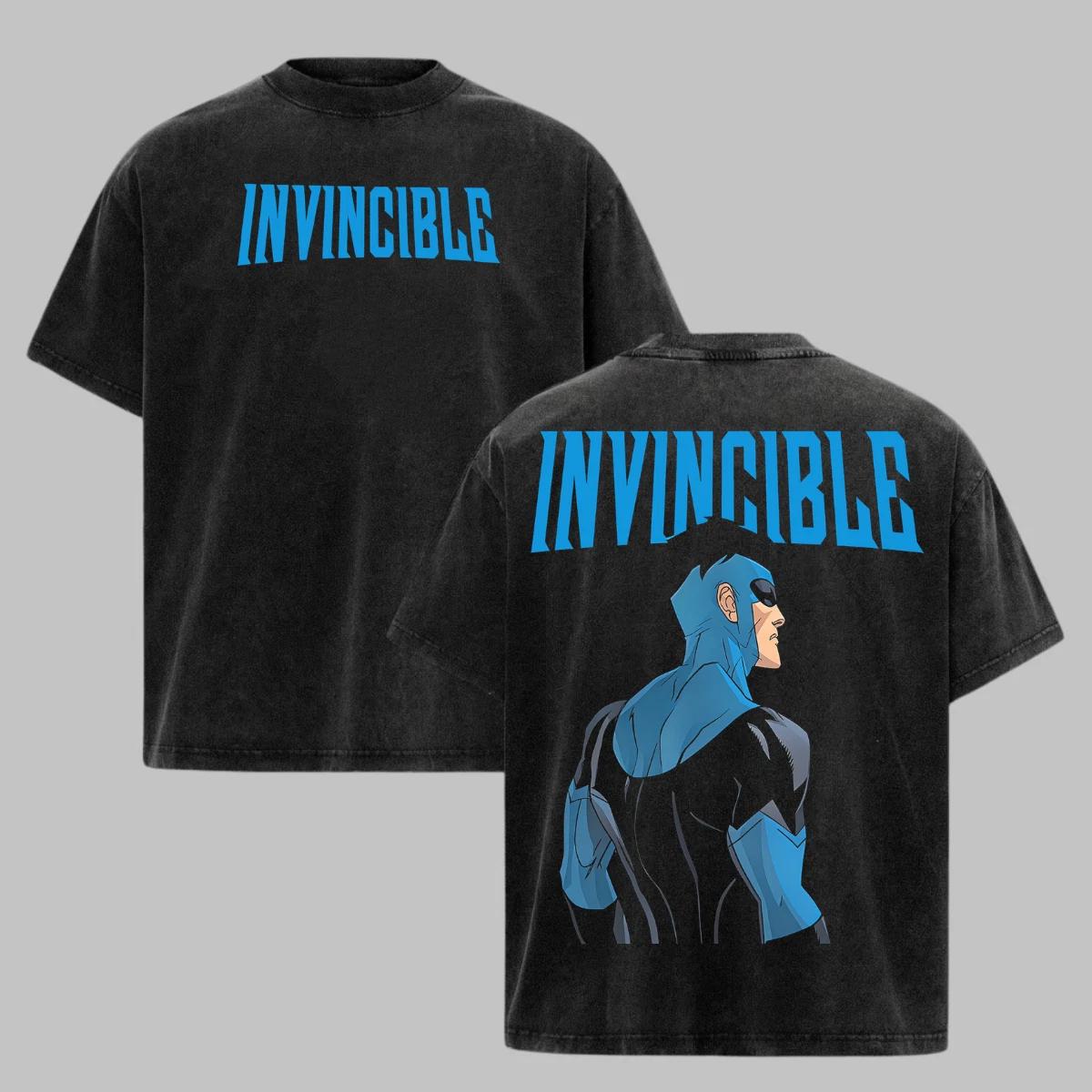 

Винтажная футболка Invincible с кислотной стиркой, футболка Mark Grayson, подарок фанату комиксов, мужской топ 3XL