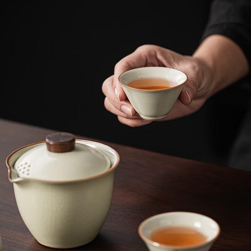 Haofeng Muyen Ru Kiln Portable Tea Set