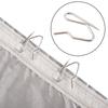 60 st Kraftiga Metallgardinkrokar Rostfria Draperinålar Multifunktionella Gardinnålar för Veckbandsgardiner i Hem