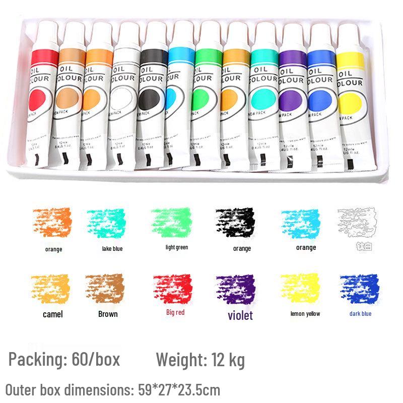 

12-Color Kids Paint Set: Waterproof, Sunproof, Squeeze-Type Hand-Painting Kit