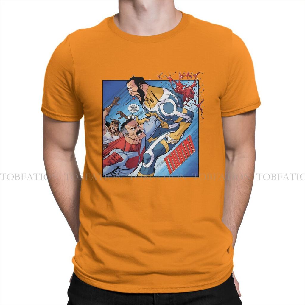 Omniman Superhero TShirt For Male Invincible TV Series Tops Novelty T Shirt Soft Print Fluffy Creative Gift