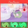 Charming Cartoon Luminous Elephant Resin Desk Ornament Seven Color Options