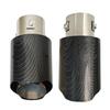 Universal Water Transfer Printed Exhaust Tailpipe, Fits 5.2-5.8CM Diameter for Car Modification