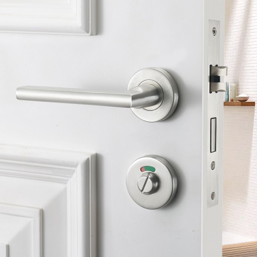 Stainless Steel Indicator Door Lock Nylon Plastic Stainless Steel Deadbolt  Dressing Room