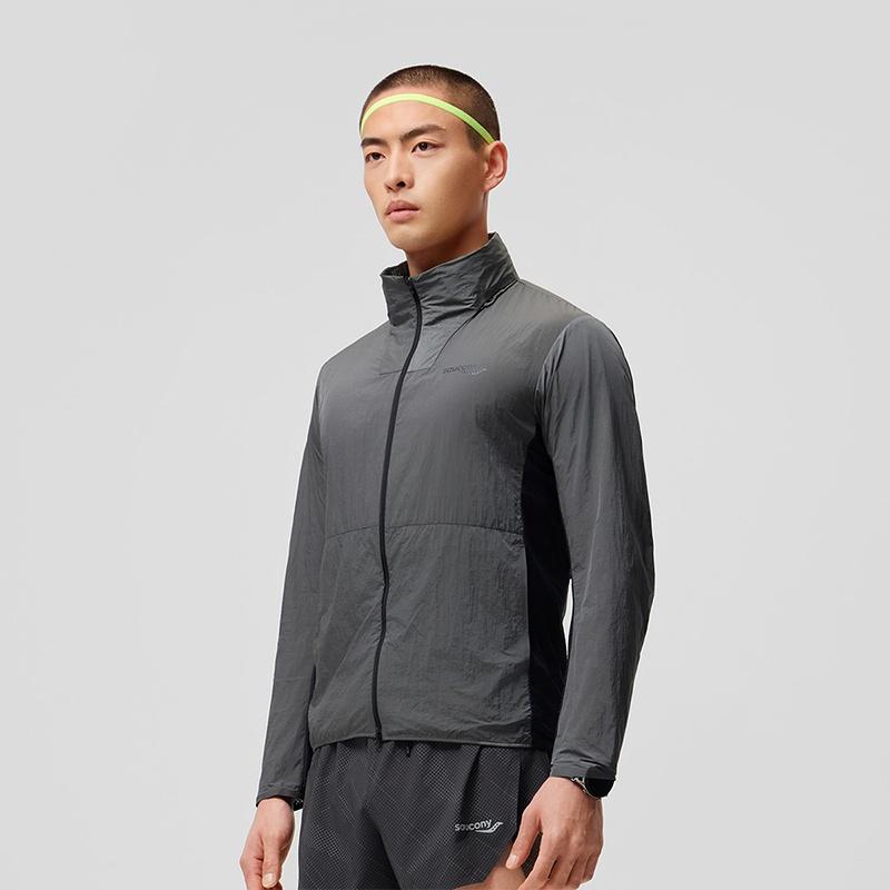 Saucony Jackets & Coats Men's Silver Black SC2249037C-MT04