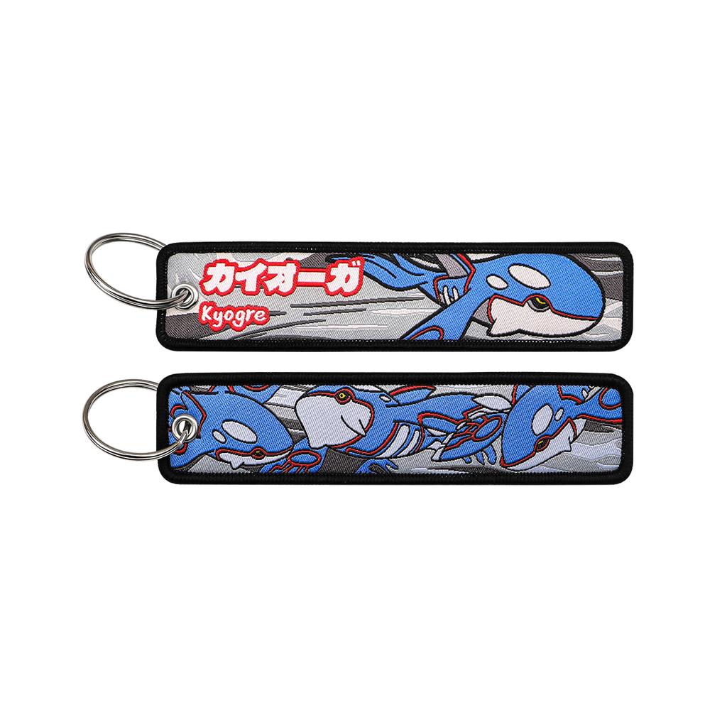 Japanese Anime Elf Monsters Keychain 1pcs Car Backpack Key Holder Embroidery Keyring Key Tag Jet Tag Accessories Gifts for Fans