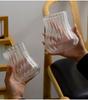 Vintage Vertical Drum Shaped Glass Cup, Heat-resistant Water Cup, Large Capacity Milk Cup, Juice Cup, Coffee Cup