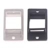 RJ45 1-Port Metallschraube Metall-Panelmontage Keystone-Adapterhalter Langes leeres Montageblech Rahmen Modul