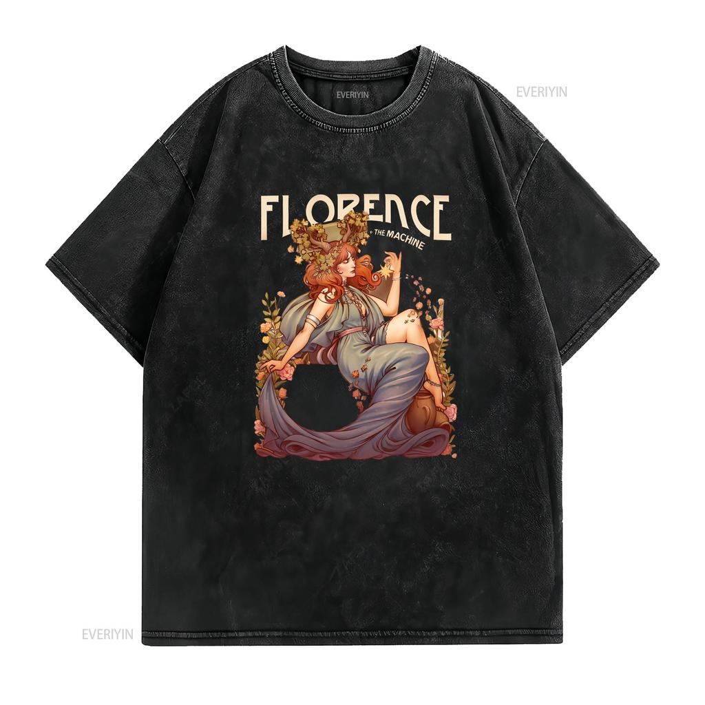 New Florence And The Machine Shirt For Fans All Size T 1n2255 Vintage Washed Graphic Fashion Comfortable Slightly