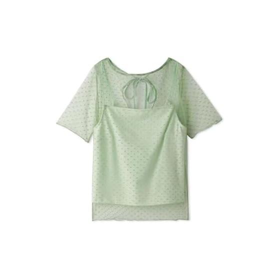 SNIDEL Sheer Cut Tulle Tops SWCT242127 Women s
