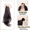 Grasping Clip Slightly Curled Side Ponytail Wig Braid Low Tie Wig Ponytail Natural and Easy To Handle