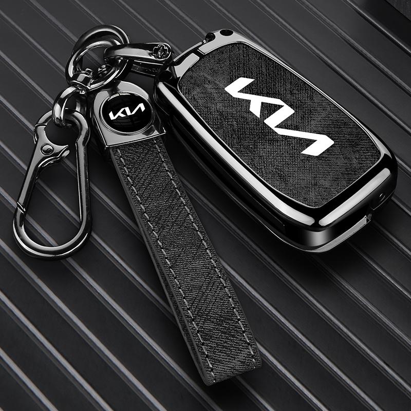 AAOD1 Zinc Alloy Leather Car Remote Key Case for Kia Sportage For Kia Sportage 3 Ceed Rio Soul Optima K5 K2 Cerato For Kia Picanto