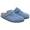 Birkenstock Buckled Suede Leather Slippers 1027649
