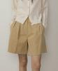 Lingseoul Corduroy Half Pants-Beige