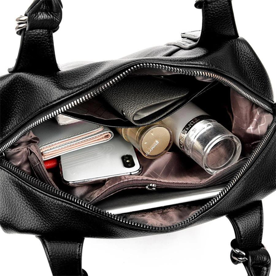 Bolsas de Mão de Luxo com Alça Superior Bolsas Femininas Marca de Designer Bolsas de Ombro Grandes para Femininas 2025 Bolsa Tote Casual de Couro PU da Moda para Senhoras