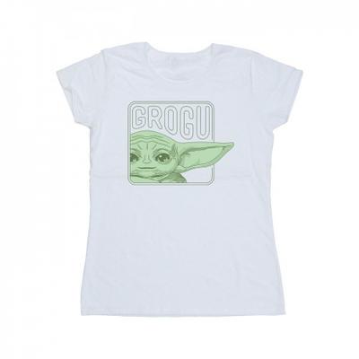 Womens/Ladies The Mandalorian Grogu Box Cotton T-Shirt
