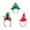 Set Of 4 Adjustable Size Headbands Christmas Themed Headwear Handmade Festives Costume Accessories Party Supplies