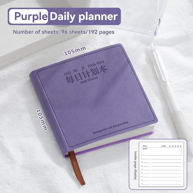 

Планировщик Ежедневник Блокнот Расписания Ежедневный План Список Дел Блокнот 192 Страницы Плотный Офисные Школьные Принадлежности Канцелярские Товары Мини Ежедневник фиолетовый