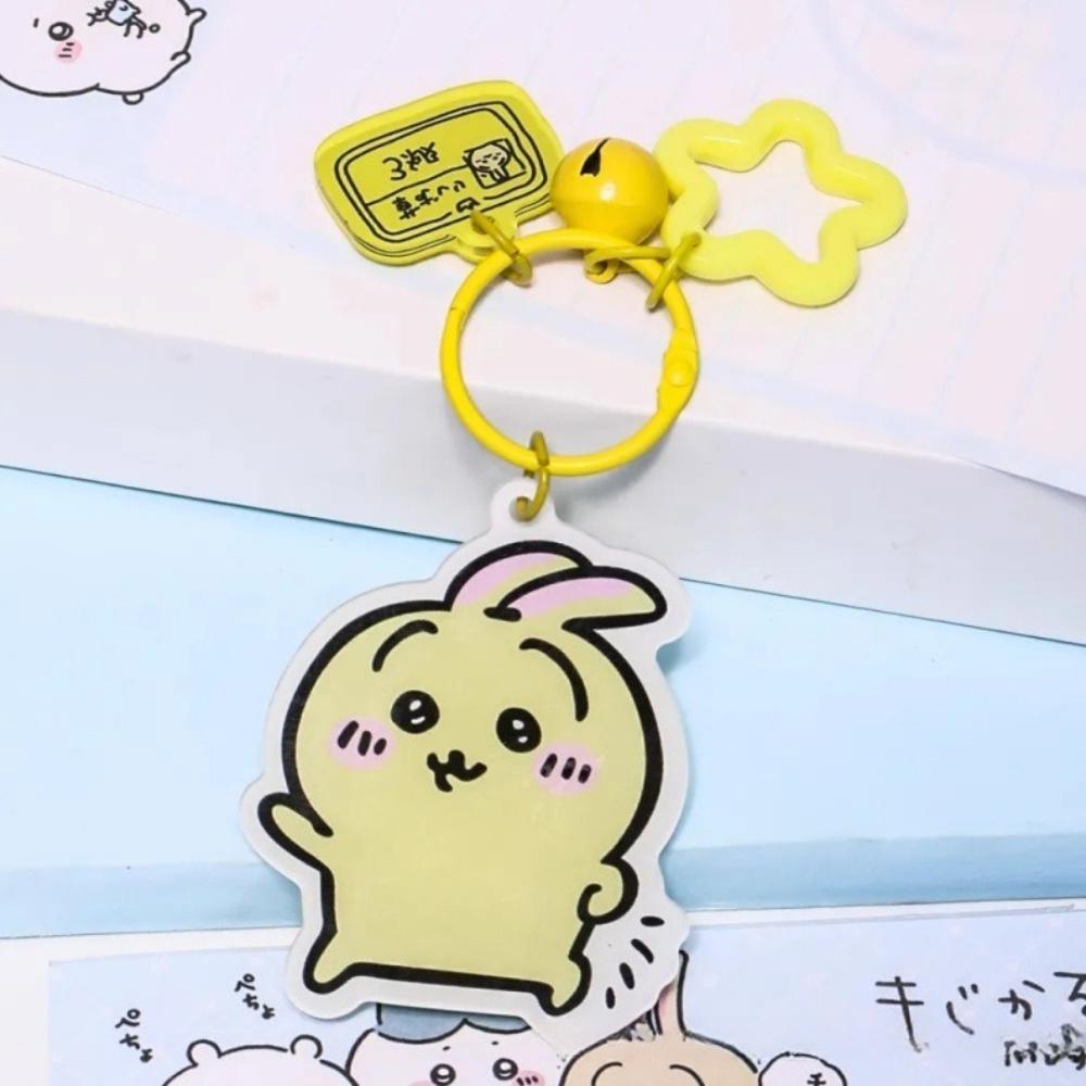 3PcsSet Kawaii Anime Chiikawa Keychains Cartoon Hachiware Usagi Chiikawa Acrylic Key Chain Pendant Backpack Creative Gifts