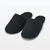 MUJI Washable Portable Size L Slippers, Large, 44427538, Black,
