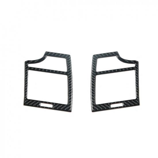 2Pcs Carbon Fiber Interior Side AC Air Vent Cover Trim For Toyota Camry 2007-11